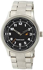 Fastrack Essentials Analog Black Dial Men's Watch NE3001SM01