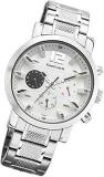 Fastrack Fastfit Analog White Dial Silver Band Men's Stainless Steel Watch 3227SM02/NR3227SM02