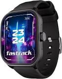 Fastrack FS1 Pro Smartwatch With AOD|World S First 1.96 Inch Super AMOLED Arched Display With Highest Resolution Of 410x502|SingleSync BT Calling|NitroFast Charging|110+ Sports Modes|200+ Watchfaces