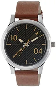 Fastrack Fundamentals Analog Brown Dial Men's Watch 38051SL02