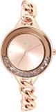 Fastrack Glitch Analog Rose Gold Dial Women's Watch 68026WM01