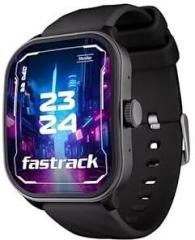 Fastrack Limitless Fs1 Pro Smartwatch|1.96 inch Super Amoled Arched Display with High Resolution of 410X502|Singlesync Bt Calling|Nitrofast Charging|110+ Sports Modes|200+ Watchfaces, Black