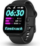 Fastrack Limitless FS1 Smart Watch|Biggest 1.95 Inch Horizon Curve Display|SingleSync BT Calling V5.3|Built In Alexa|Upto 5 Day Battery|ATS Chipset With Zero Lag|100+ Sports Modes|150+ Watchfaces, Black