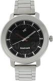 Fastrack Men Quartz Analog Black Dial Stainless Steel Strap Watch For Guys NR3121SM02