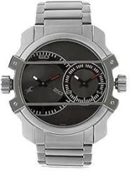 Fastrack Men Stainless Steel Midnight Party Analog Grey Dial Watch Nl3098Sm01/Nr3098Sm01, Band Color Silver