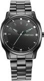 Fastrack Mens Stunners Quartz Analog Black Dial Stainless Steel Strap Watch for Guys NS3255NM02