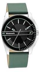 Fastrack Mens Wear Your Look Quartz Analog Black Dial Leather Strap Watch for Guys NS3089SL16