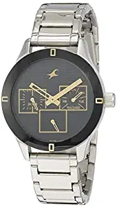 Fastrack Monochrome Analog Black Dial Women's Watch NK6078SM09