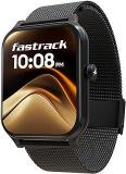 Fastrack New Limitless Classic|Large 1.91 inch Super UltraVU Display|Functional Crown|Highest 320x385 Pixel Resolution|SingleSync BT Calling|100+ Sports Modes|Metal Case Premium Smartwatch Black Mesh