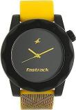 Fastrack Quartz Analog Black Dial Plastic Strap Watch For Unisex NG38022PP06C