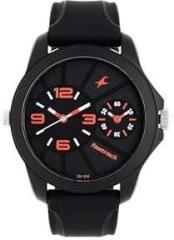 Fastrack s Analog Watch For Men| Black Colour Watch| With Silicone Strap| Round Dial Watch| High Quality Watch| Elegant Watch Design| Water Resistant Watch