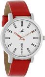 Fastrack S Analog Watch For Women| Red Color Watch| With Leather Strap| Round Dial Watch| High Quality Watch| Elegant Watch Design| Water Resistant Watch