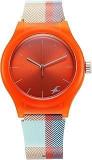 Fastrack Silicone Analog Orange Dial Unisex's Watch 38037Pp18W