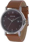 Fastrack Sonata Quartz Analog with Date Brown Dial Leather Watch for Men 77083Sl09