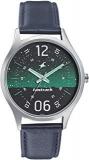 Fastrack Space Analog Green Dial Men's Watch 3184SL04 / 3184SL04