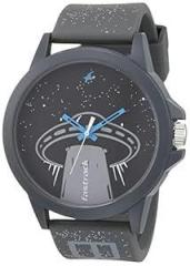 Fastrack Space Rover Quartz Analog Black Dial Silicone Strap Unisex Watch 38024PP52