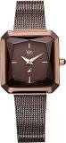 Fastrack Stainless Steel Analog Brown Dial Women Watch Fv60036Qm01W, Brown Band