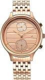 Fastrack Style Up Rose Gold Dial Stainless Steel Strap Analog Watch For Girls NS6207WM02