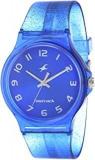 Fastrack Tees Analog Blue Dial Unisex Adult Watch 68018PP01