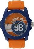 Fastrack Tees Analog Orange Dial Unisex Watch 38018PP02W / 38018PP02W