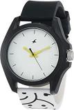 Fastrack Tees Analog White Dial Unisex Adult Watch 68011PP05