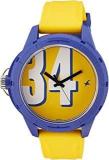 Fastrack Tees Analog Yellow Dial Unisex Watch 38019PP04W / 38019PP04W