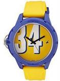 Fastrack Tees Analog Yellow Dial Unisex Watch 38019PP04