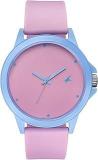 Fastrack Tees Quartz Analog Pink Dial Silicone Strap Unisex Watch 38024PP66W