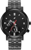 Fastrack Tick Tock Quartz Multifunction Black Dial Metal Strap Watch For Guys NS3287NM01