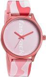 Fastrack Topicals Quartz Analog Pink Dial Silicone Strap Unisex Watch