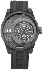 Fastrack Trendies Quartz Analog Black Dial Silicone Strap Watch for Guys NS38058PP03