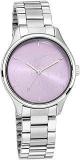 Fastrack Tripster Analog Purple Dial Women's Watch NN6219SM02/NR6219SM02 Stainless Steel, Silver Strap