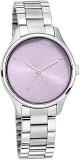 Fastrack Tripster Quartz Analog Purple Dial Stainless Steel Strap Watch For Girls NS6219SM02