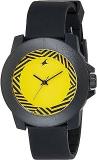 Fastrack Unisex Plastic Analog Yellow Dial Watch 38021Pp07Cj, Band Color Black