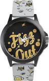 Fastrack Unisex Silicone Analog Black Dial Watch 38024Pp45, Band Color Gray