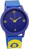 Fastrack Unisex Silicone Analog Blue Dial Watch 38039Pp15W, Band Color Blue