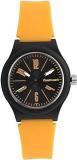 Fastrack Unisex Silicone Eletary Tees Analog Black Dial Watch 38037Pp02 / 38037Pp02, Band Color Yellow