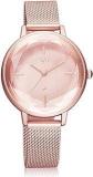 Fastrack Vyb Aurora Quartz Analog Rose Gold Dial Stainless Steel Strap Watch For Girls FV60010WM01W