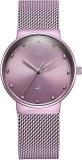 Fastrack Vyb Bliss Quartz Analog Lavendar Dial Lavendar Mesh Strap Watch For Women FV60046QM01W