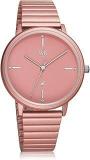 Fastrack Vyb Bliss Quartz Analog Pink Dial Stainless Steel Strap Watch For Women FV60021KM04W