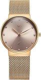 Fastrack Vyb Bliss Quartz Analog Rose Gold Dial Rose Gold Mesh Strap Watch For Women FV60046QM03W