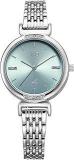 Fastrack Vyb Charmer Quartz Analog Light Green Dial Steel Alloy Strap Watch For Women FV60051SM01W