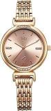 Fastrack Vyb Charmer Quartz Analog Rose Gold Dial Rose Gold Alloy Strap Watch For Women FV60051WM01W