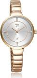 Fastrack Vyb Enigma Quartz Analog Silver Dial Stainless Steel Strap Watch For Girls FV60017WM01W