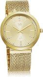 Fastrack Vyb Flare Quartz Analog Gold Dial Stainless Steel Strap Watch For Women FV60011YM01W