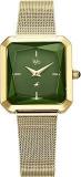 Fastrack Vyb Flare Quartz Analog Green Dial Stainless Steel Strap Watch For Girls FV60036YM01W