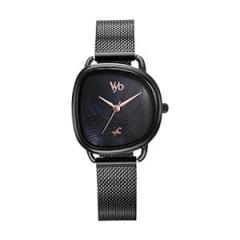 Fastrack Vyb Manifester 2.0 Quartz Analog Black Dial Black Strap Watch for Women_FV60032NM01W