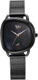 Fastrack Vyb Minimalist 2.0 Quartz Analog Black Dial Black Strap Watch For Women_FV60032NM01W