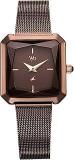 Fastrack Vyb Minimalist 2.0 Quartz Analog Brown Dial Brown Strap Watch For Women_FV60036QM01W