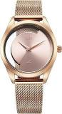 Fastrack Vyb Minimalist 2.0 Quartz Analog Rose Gold Dial Rose Gold Strap Watch For Women_FV60031WM01W